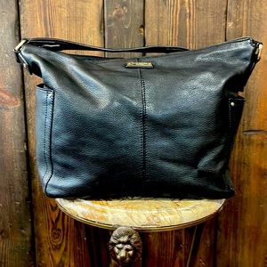 Kate Spade Black Leather Tote Bag